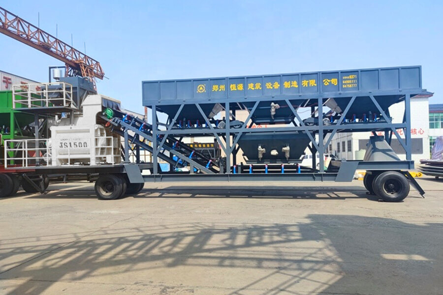 Mobile concrete batching plant equipment for sale-Henan Hengyuan