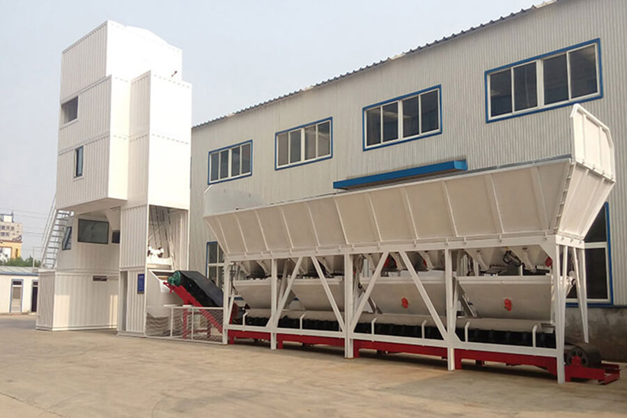 Container-type concrete batching station equipment for sale, all-metal-outsourced concrete batching station quotation-Henan Hengyuan