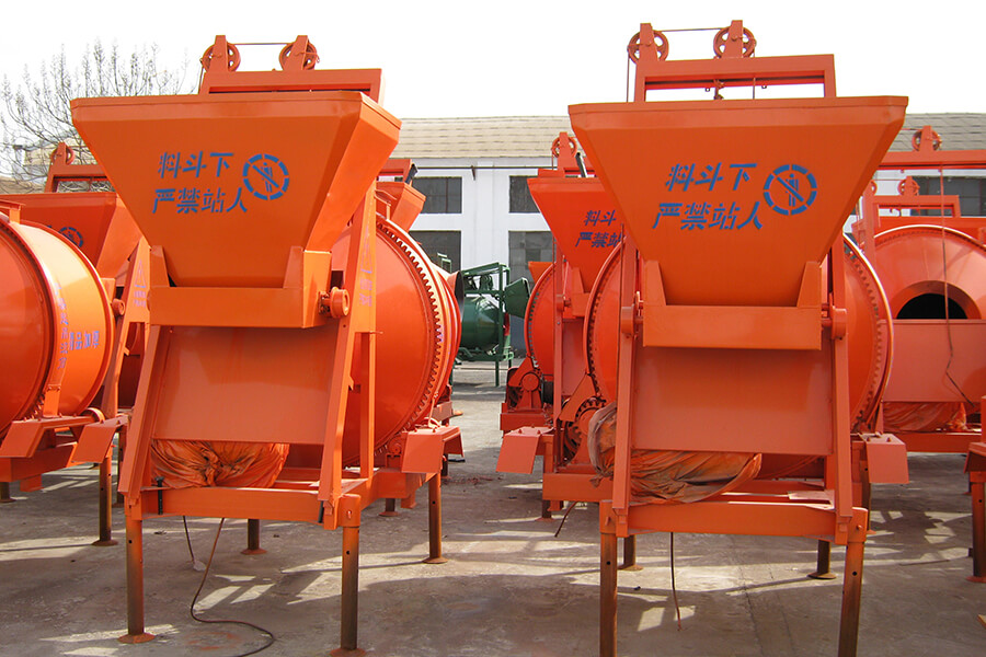 Concrete drum mixer equipment for sale, self-unloading concrete mixer quotation-Henan Hengyuan