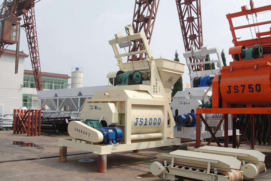 Twin-shaft concrete mixer equipment for sale, JS series concrete mixer quotation-Henan Hengyuan