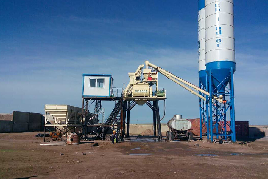 Myanmar concrete batching station case, Myanmar concrete batching station work site-Henan Hengyuan