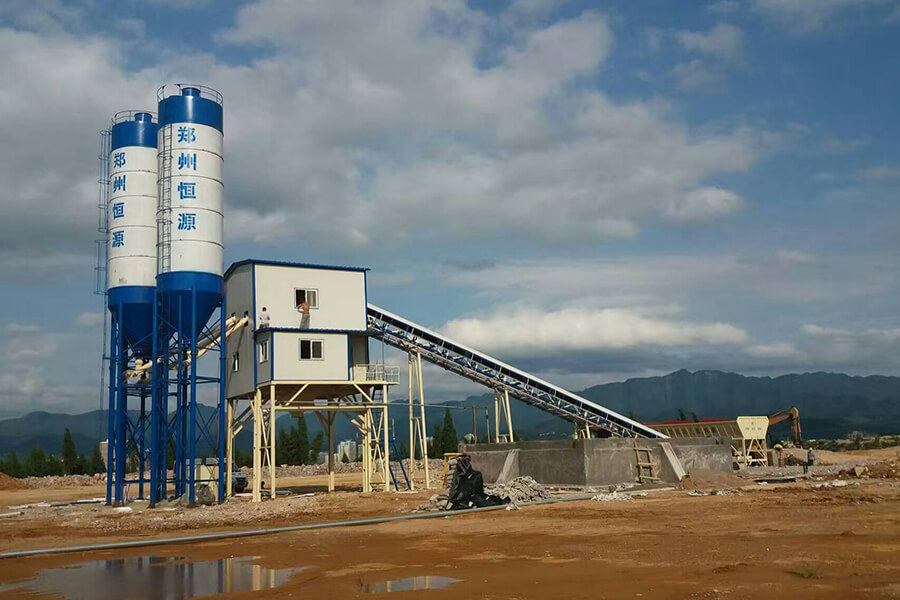 Cambodia concrete batching station case, Cambodia concrete batching station work site-Henan Hengyuan