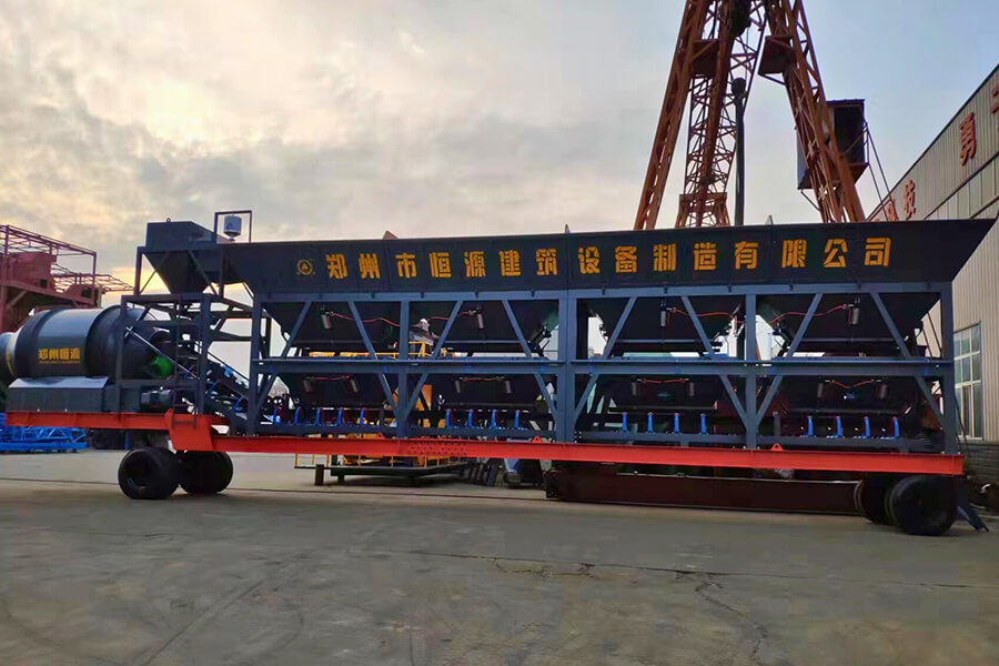 Drum-type mobile concrete batching station equipment for sale, drum mixer mobile batching station price - Henan Hengyuan