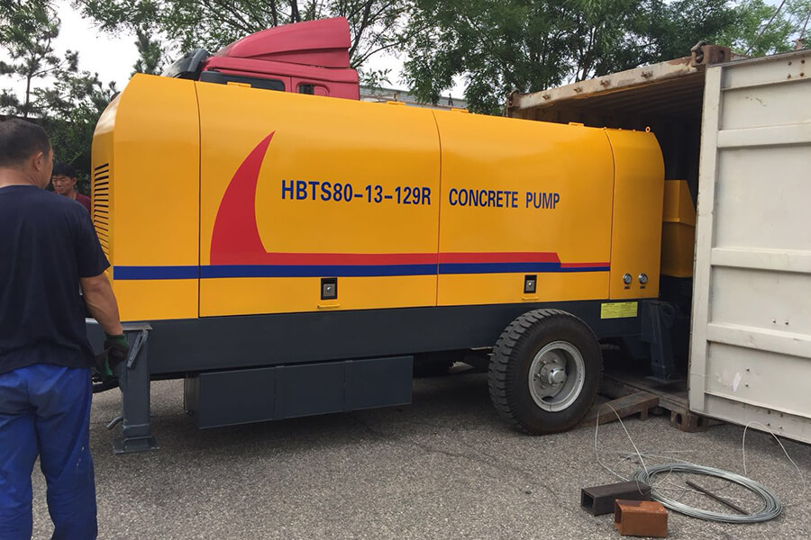 Concrete pump equipment delivery, various concrete trailer pump equipment manufacturers-Henan Hengyuan