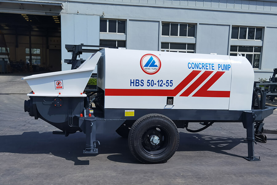 HBS motor driven concrete pump equipment for sale, prices of motor powered concrete trailer pumps - Henan Hengyuan