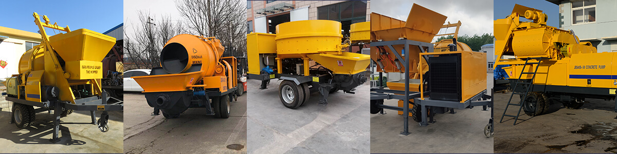 Various concrete mixing pump equipment for sale, concrete mixing pumping machine - Henan Hengyuan