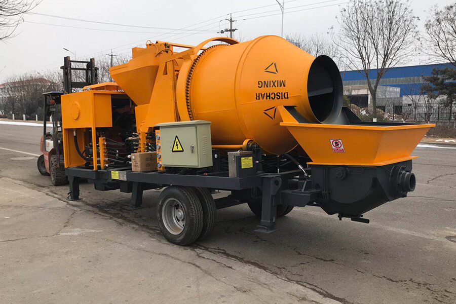 Concrete mixing pump equipment delivery, concrete mixing pump equipment manufacturer-Henan Hengyuan