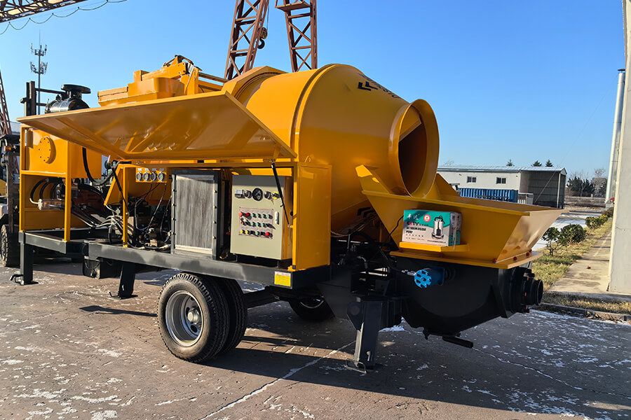 Concrete mixing pump equipment delivery, concrete mixing pump equipment manufacturer-Henan Hengyuan