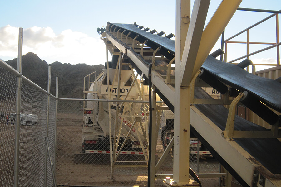 Mongolia dry mix batching station success case, dry mix aggregate mixing station work site-Henan Hengyuan