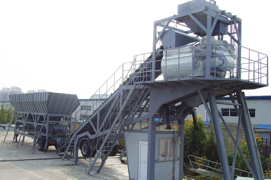 Sri Lanka mobile concrete batching plant case, mobile concrete batching plant work site - Henan Hengyuan