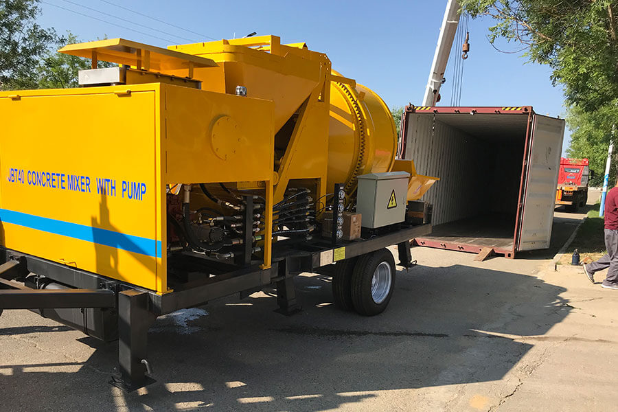 Operation details of concrete mixing pump, Construction machinery and equipment manufacturers-Henan Hengyaun