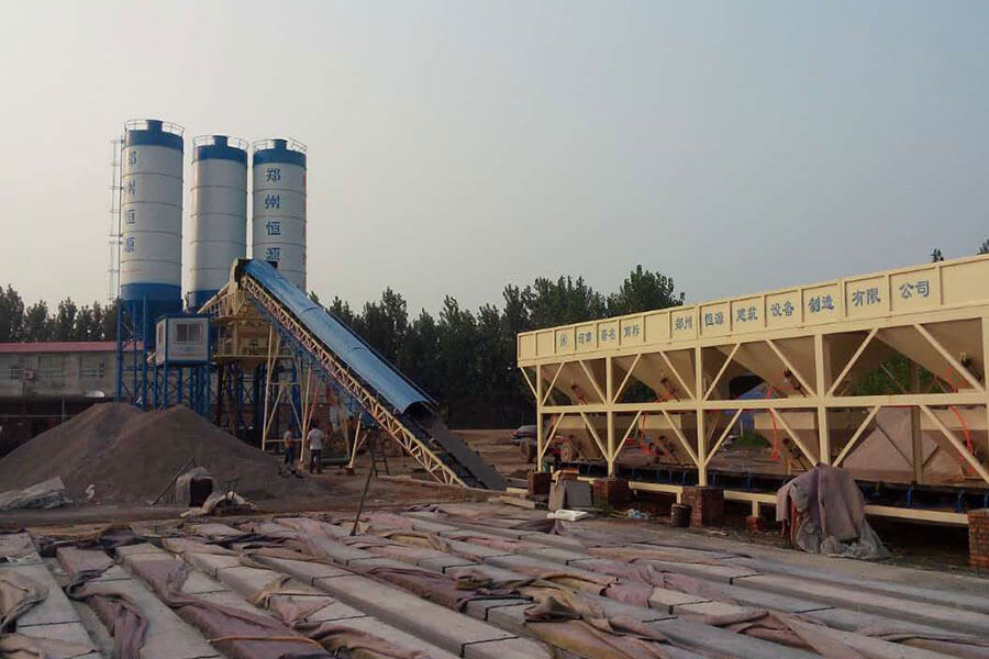 HZS60 concrete batching plant produced by Henan Hengyuan