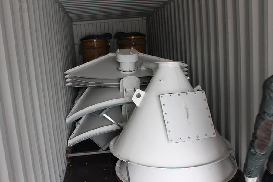 Concrete auxiliary machinery delivery, concrete cement silo loading site-Henan Hengyuan