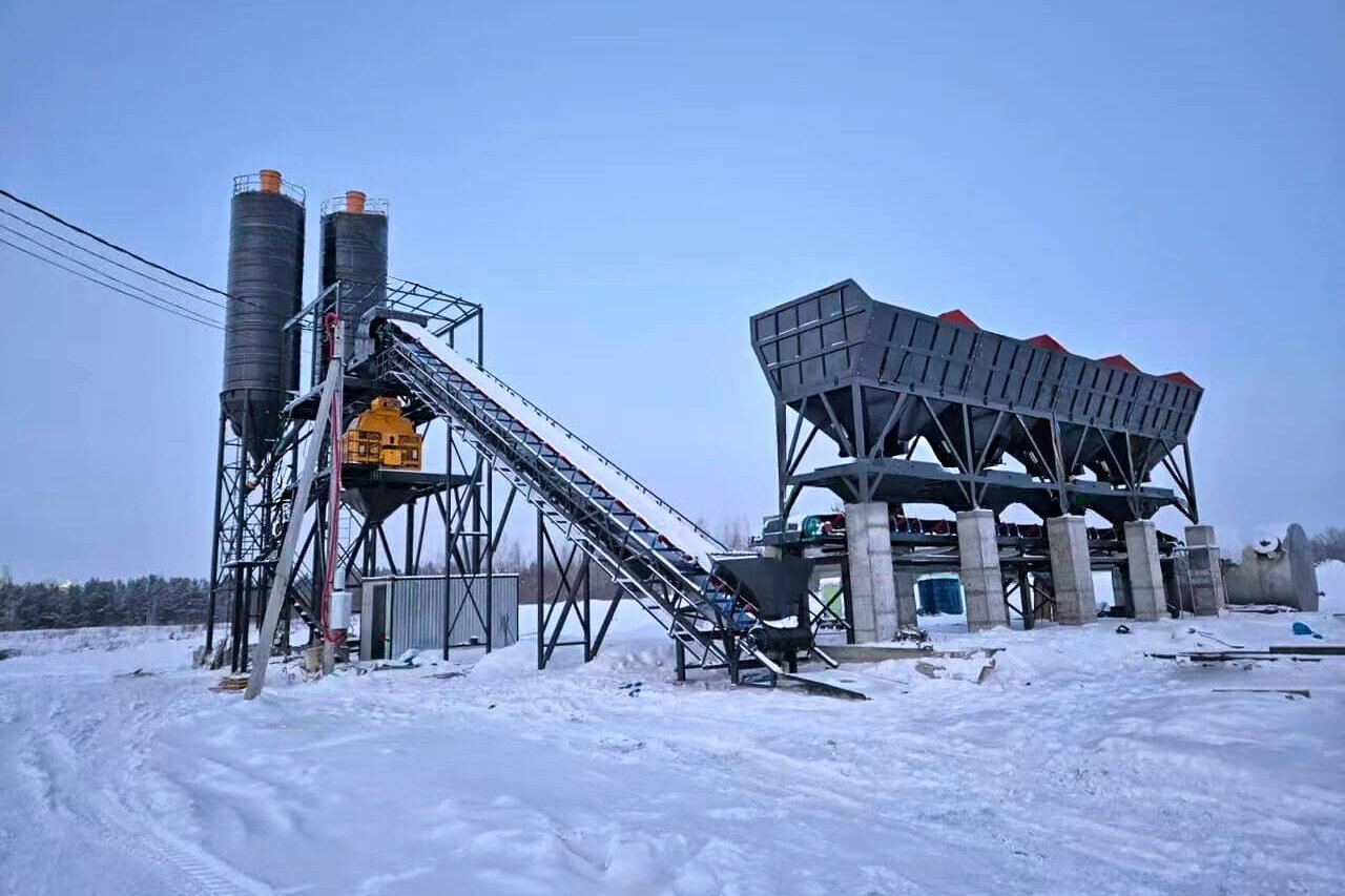 Concrete batching plant for sale, fixed belt concrete batching plant quotation - Henan Hengyuan