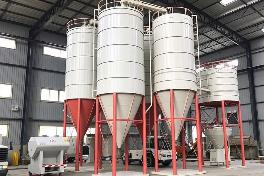 500t vertical cement silo, concrete batching station cement silo for sale - Henan Hengyuan