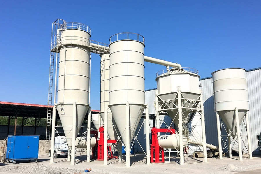 600t vertical cement silo, concrete batching station cement silo for sale - Henan Hengyuan
