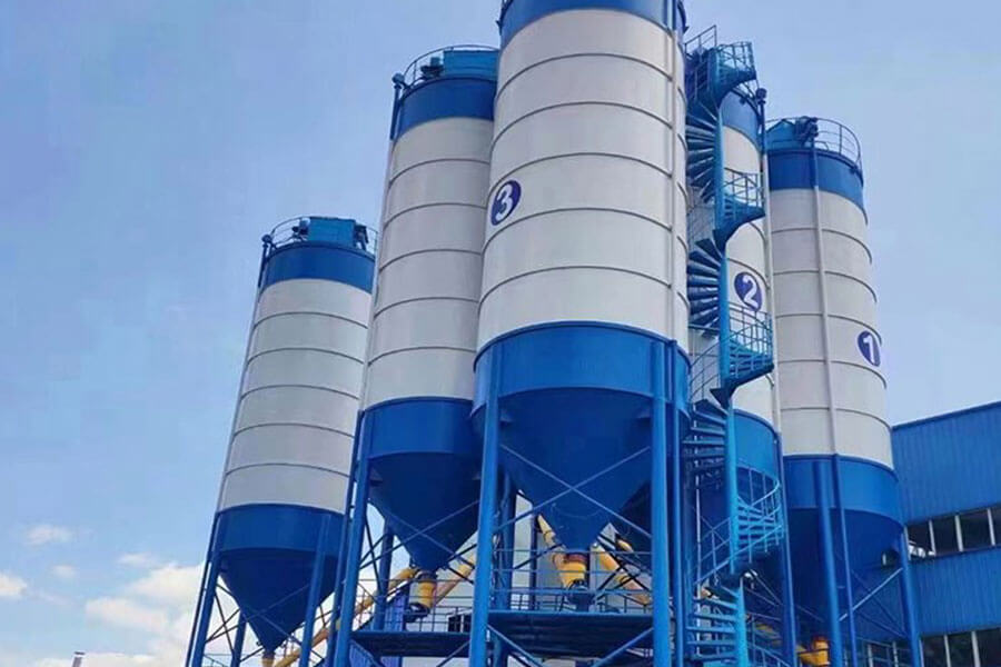 700t vertical cement silo, concrete batching station cement silo for sale - Henan Hengyuan