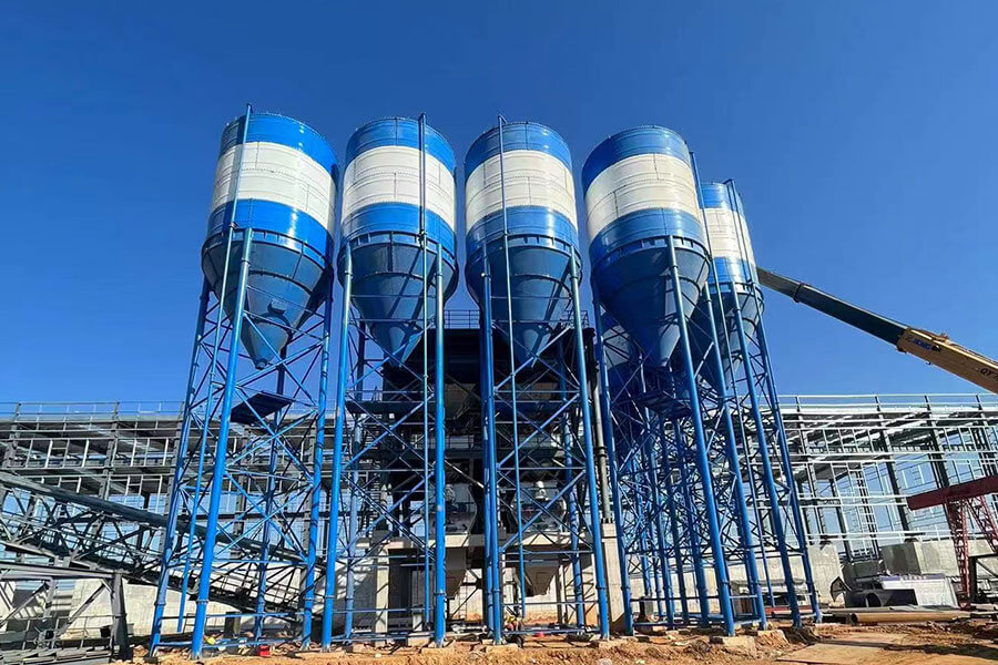 Concrete batching plant auxiliary equipment, cement silo for sale - Henan Hengyuan