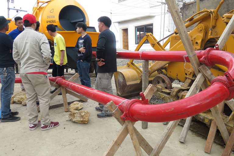 Precautions for the operation of concrete pumps